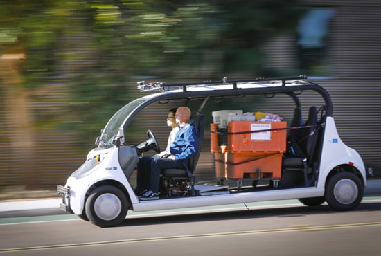 uc san diego self-driving mail cart