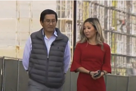 Gary Oshima with CBS News Reporter