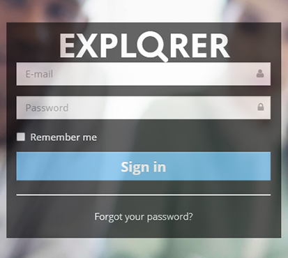 image of explorer login screen